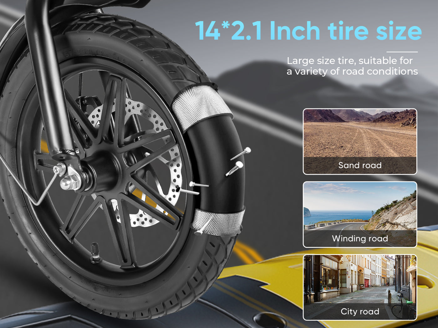 YINYU14 250W Compact Folding E-Bike