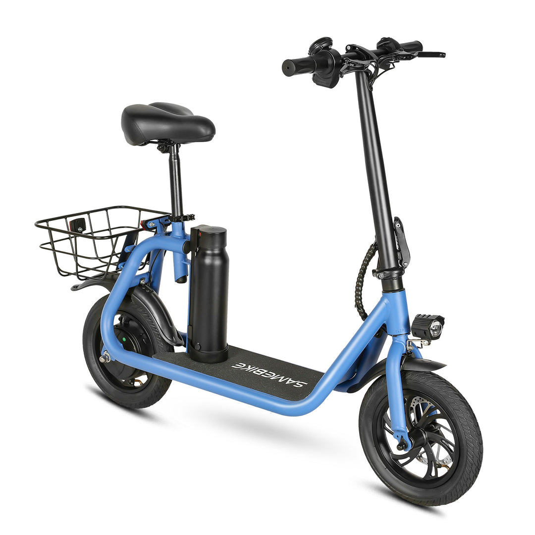 SAMEBIKE SM-C01 250W Electric Scooter With Rear Basket SAMEBIKE EU - Main Image