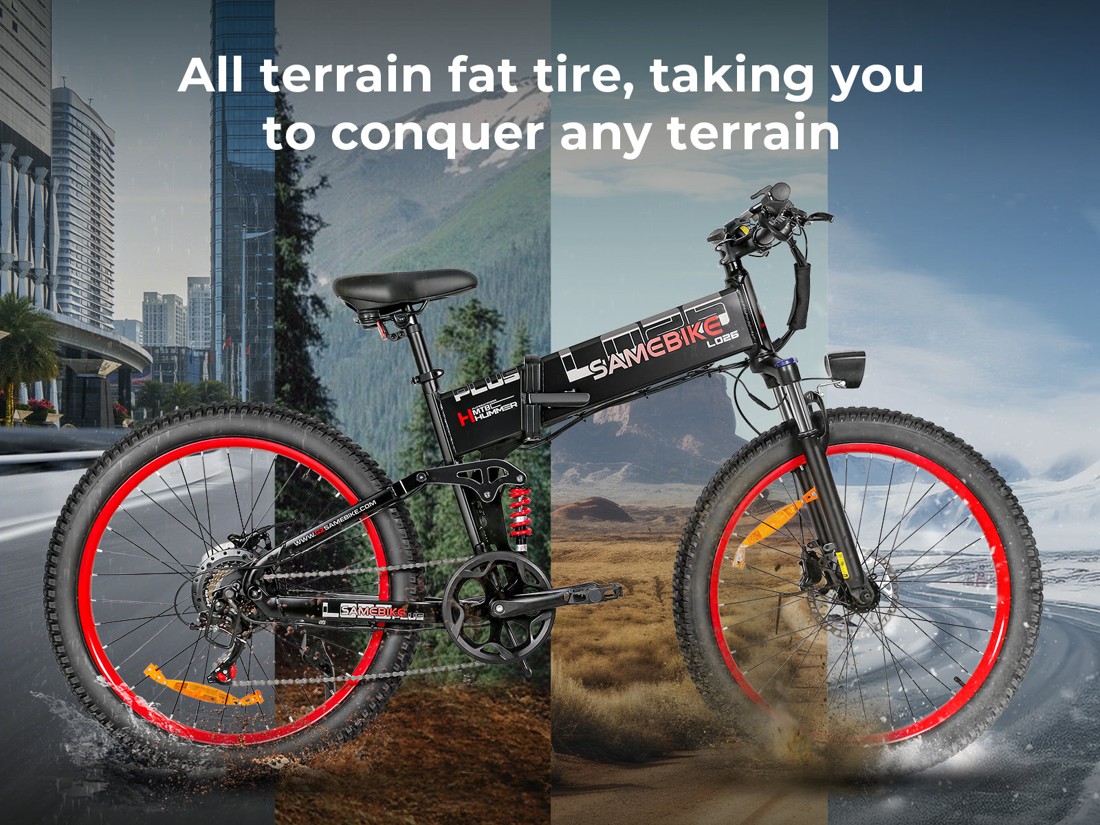 LO26 Plus Fat Tire Mountain E-Bike