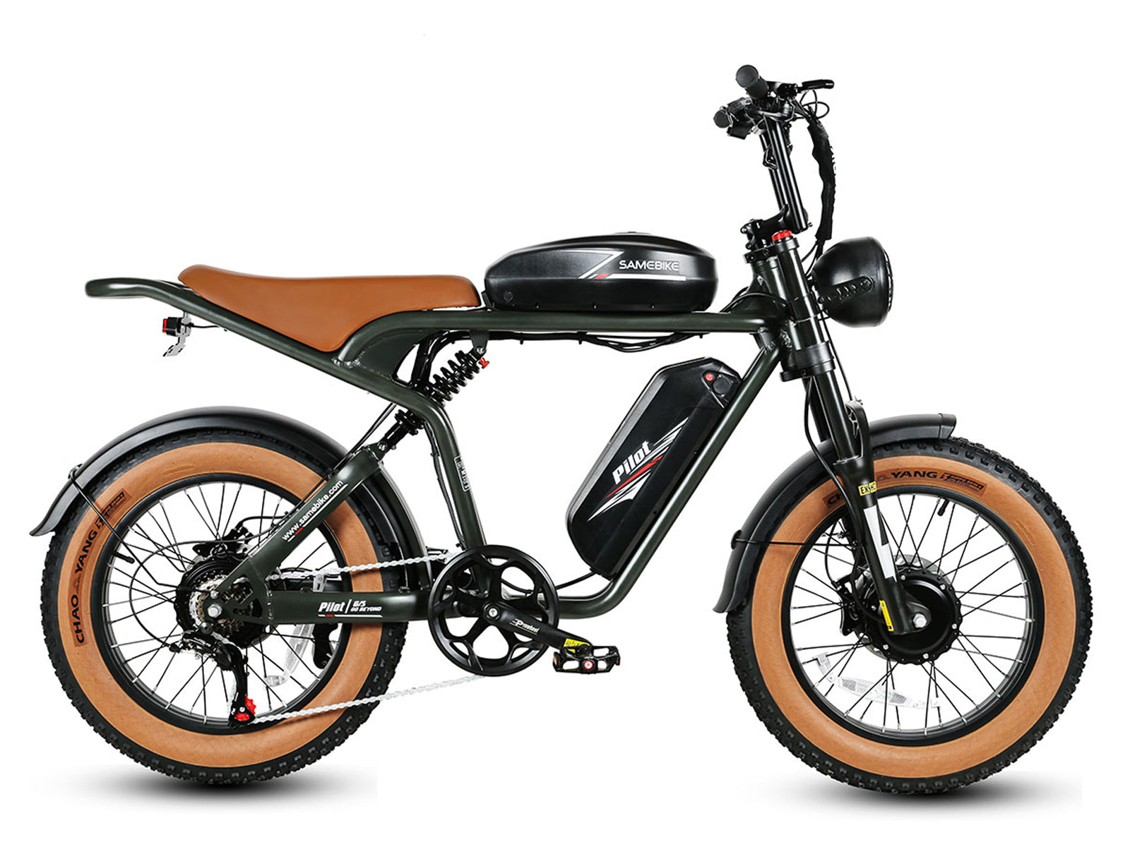 SAMEBIKE M20-III electric bicycle in green