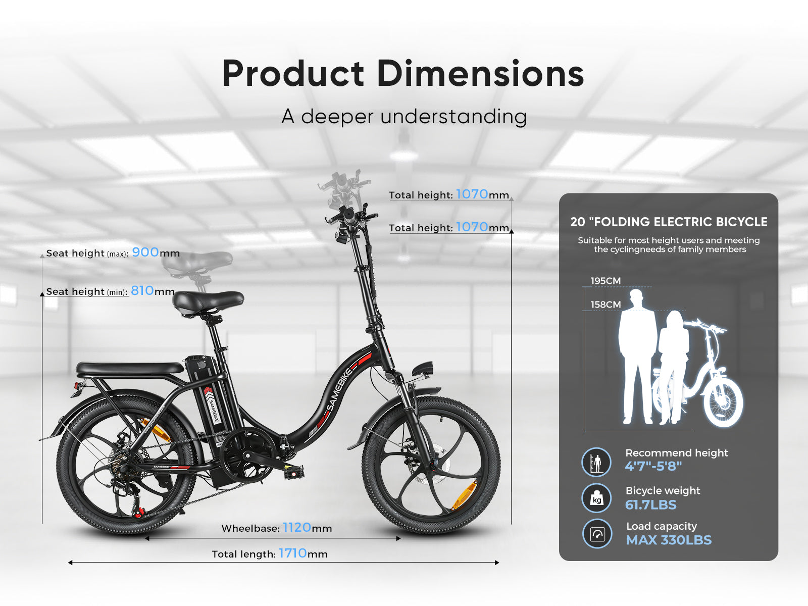 CY20 Integrated Wheel Folding E-Bike
