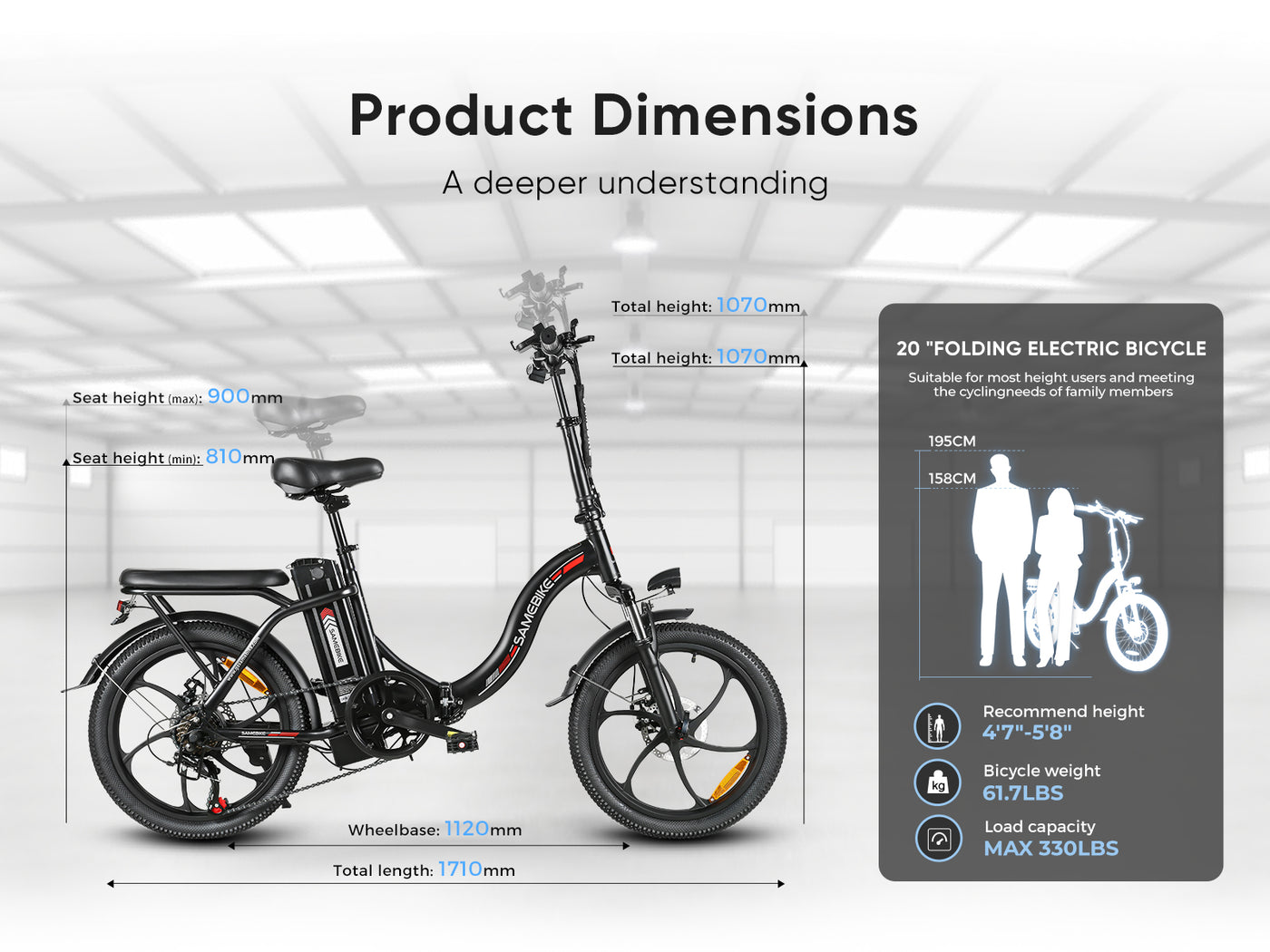 CY20 Integrated Wheel Folding E-Bike