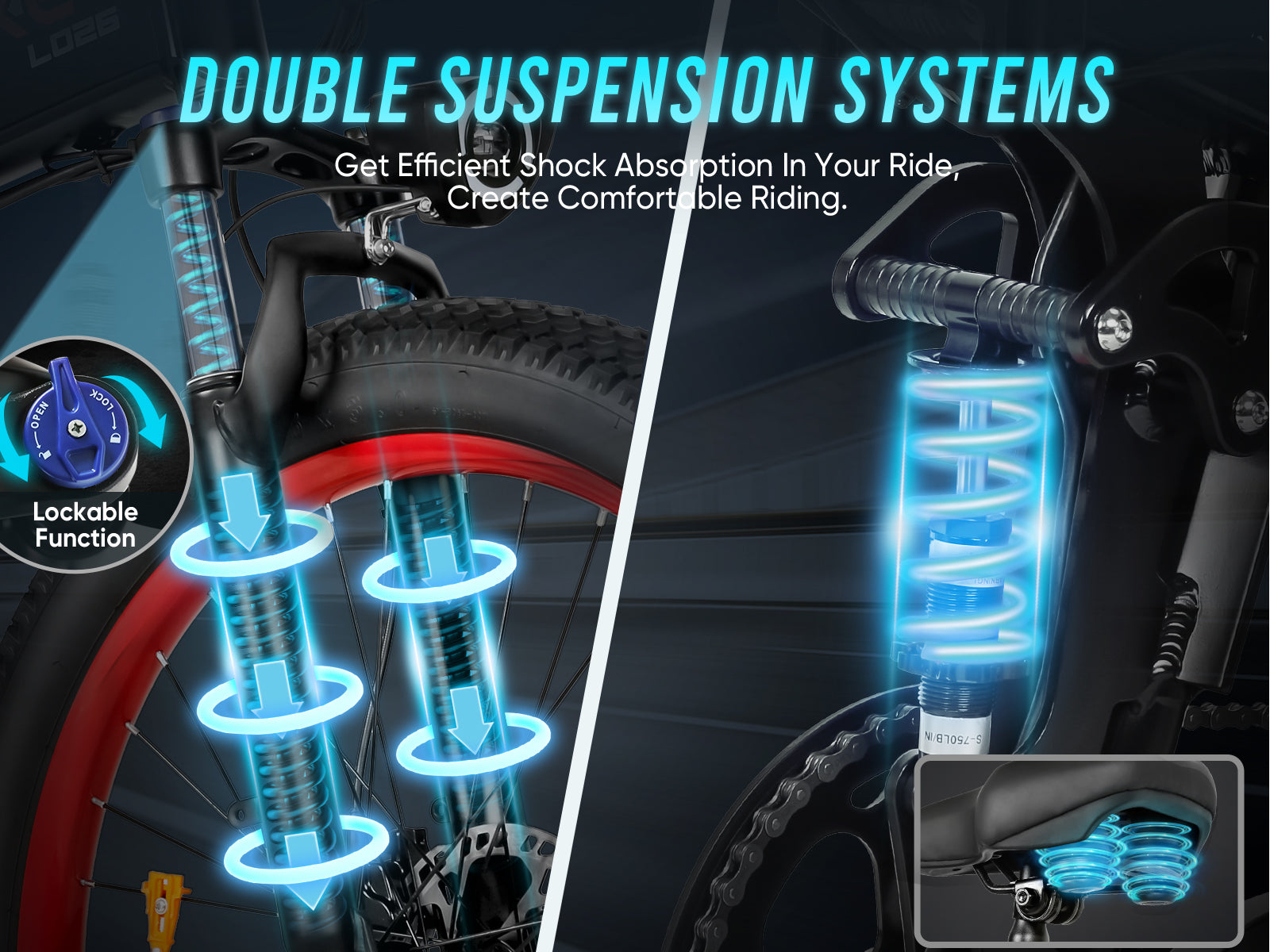 LO26 Plus Fat Tire Mountain E-Bike