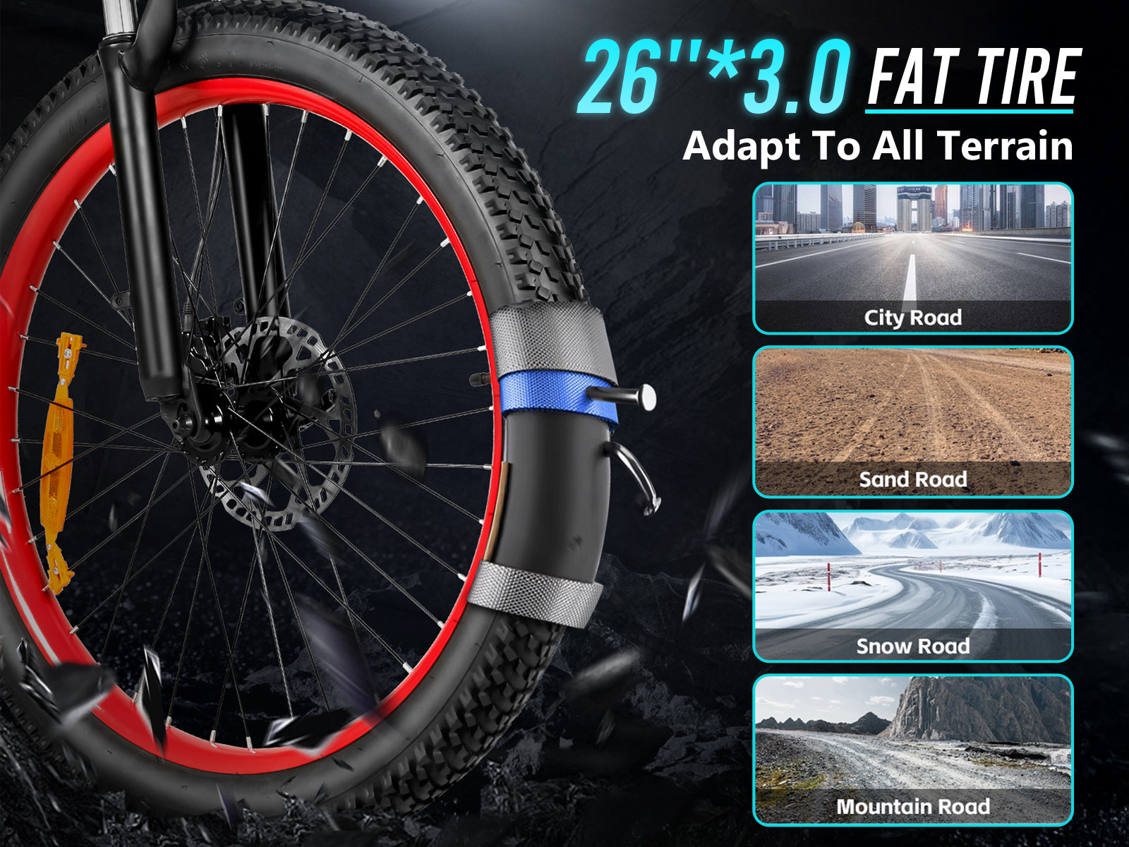 LO26 Plus Fat Tire Mountain E-Bike