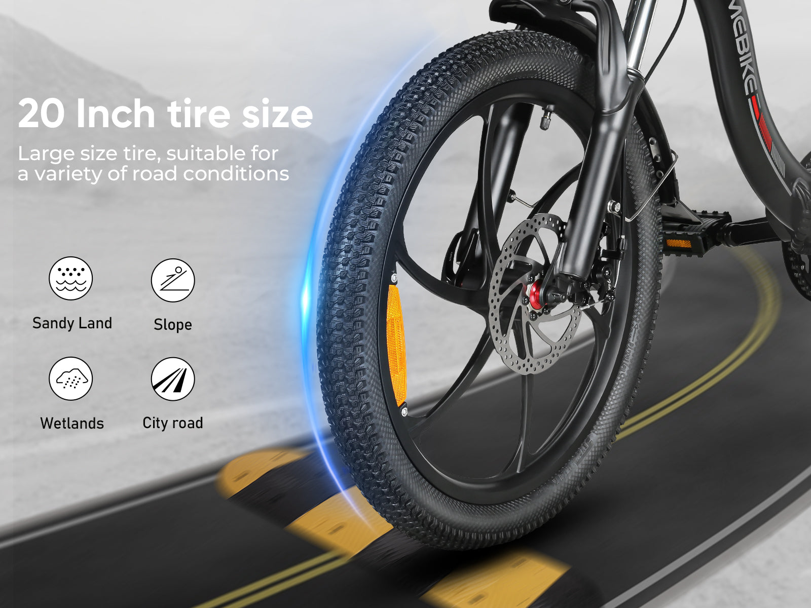 CY20 Integrated Wheel Folding E-Bike