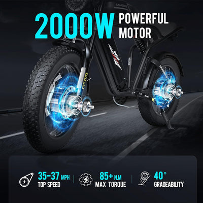 2000W POWERFUL MOTOR