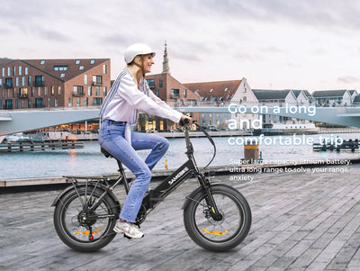 woman electric bicycle