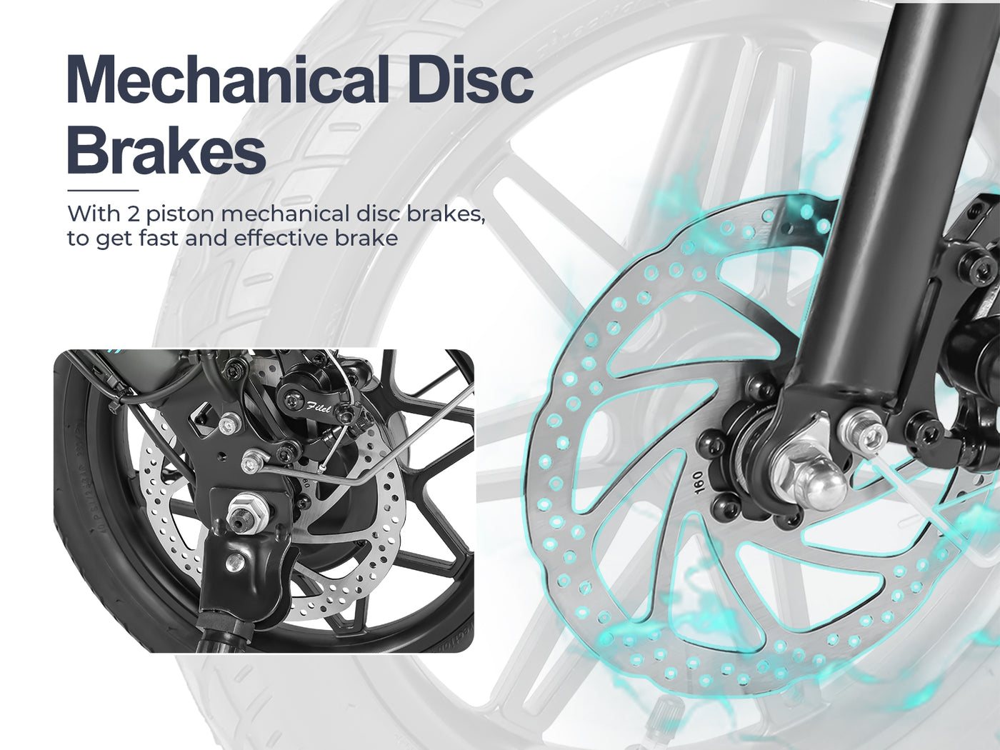 YINYU14 250W Compact Folding E-Bike